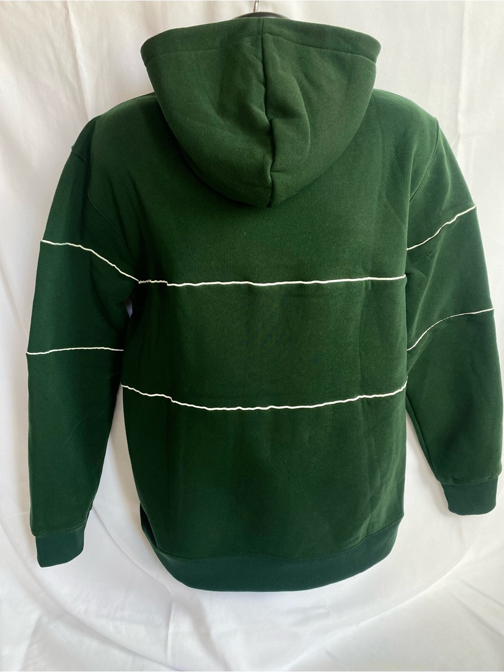 Michigan State Spartans Hoodie Mens L Green Embroidered Piping Sweatshirt NWT - Picture 3 of 9